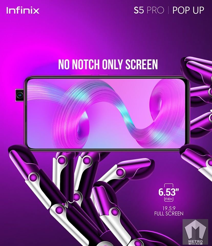 Infinix S5 PRO 40MP Pop-Up Selfie Camera- The Phone For A Fashionista