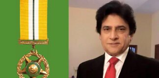 Khalid bin Shaheen, a distinguished actor, has been awarded the Tamgha-e-Imtiaz. Tamgha-e-Imtiaz