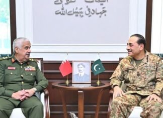 Field Marshal, Bahrain defence chief hold talks on security cooperation